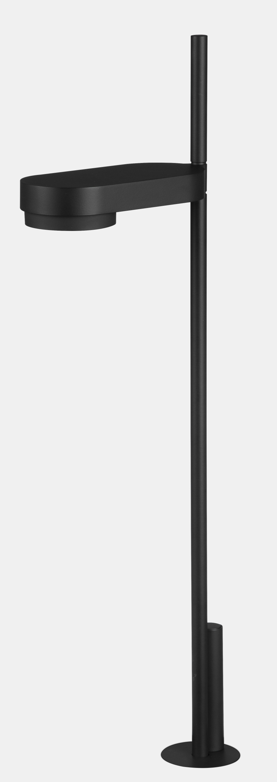 Schwarze Kido Desk Tischleuchte von Belux mit fester Befestigung für Schreibtische.