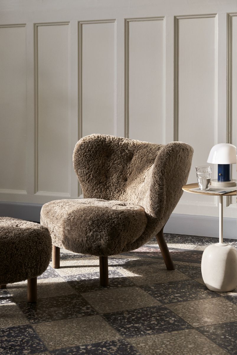 Lato LN8 / LN9 Beistelltisch mit Holzplatte AndTradition 