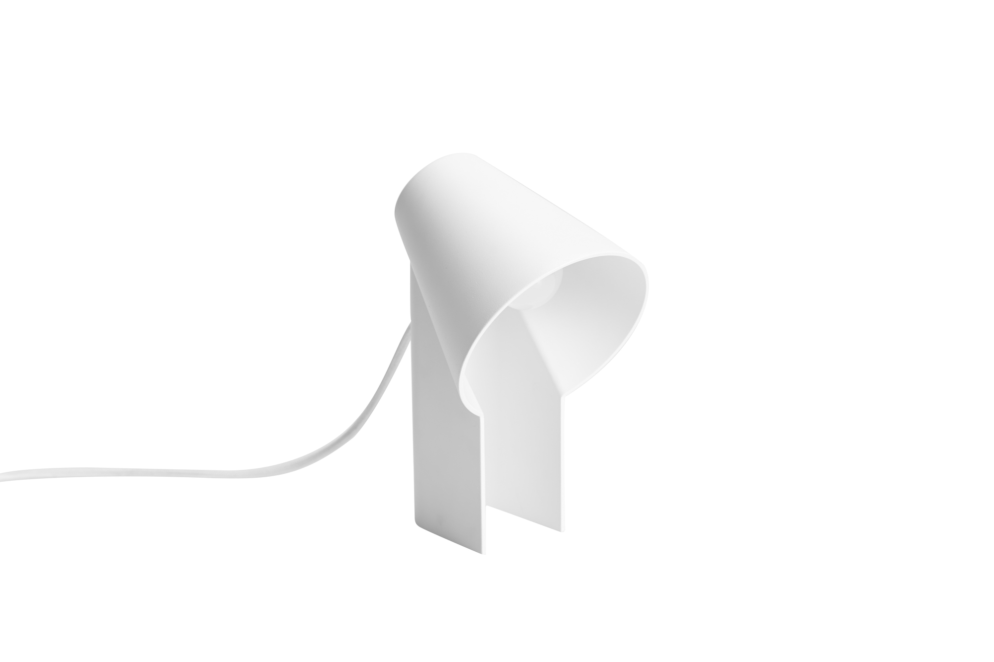 Weiße Study Tischleuchte von Woud, moderne Schreibtischlampe für Arbeitszimmer und Büro.