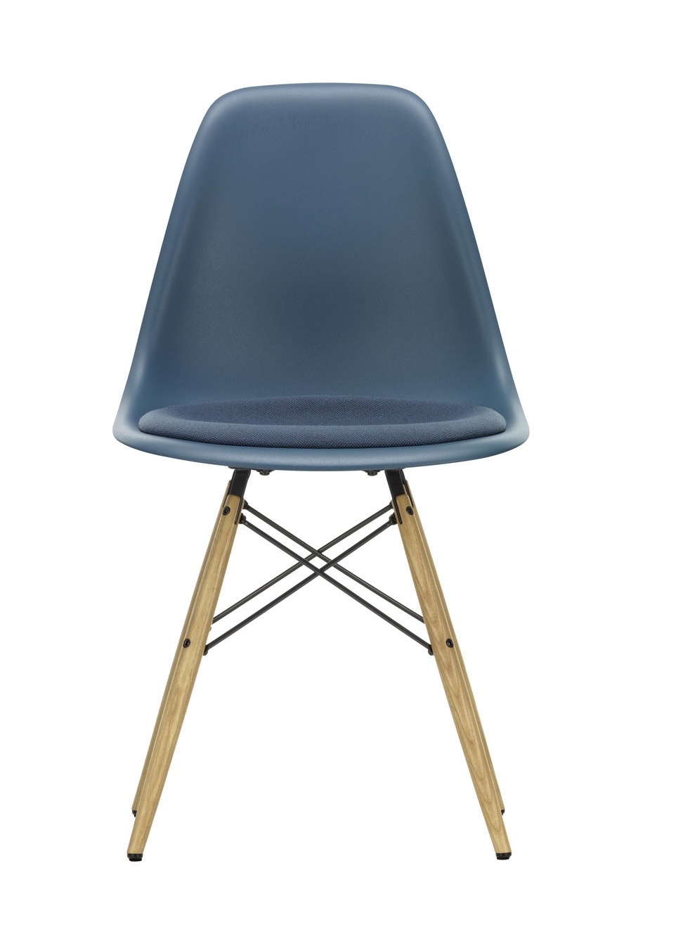 Eames Fiberglass Chair DSW Stuhl mit Sitzpolster Vitra