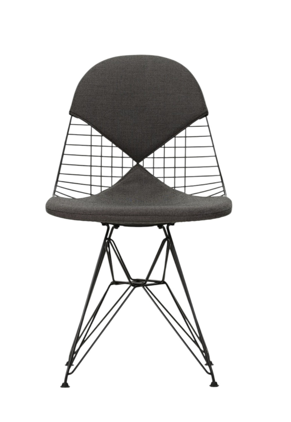 DKR-2 Wire Chair Stuhl mit Sitz und Rückenpolster Vitra