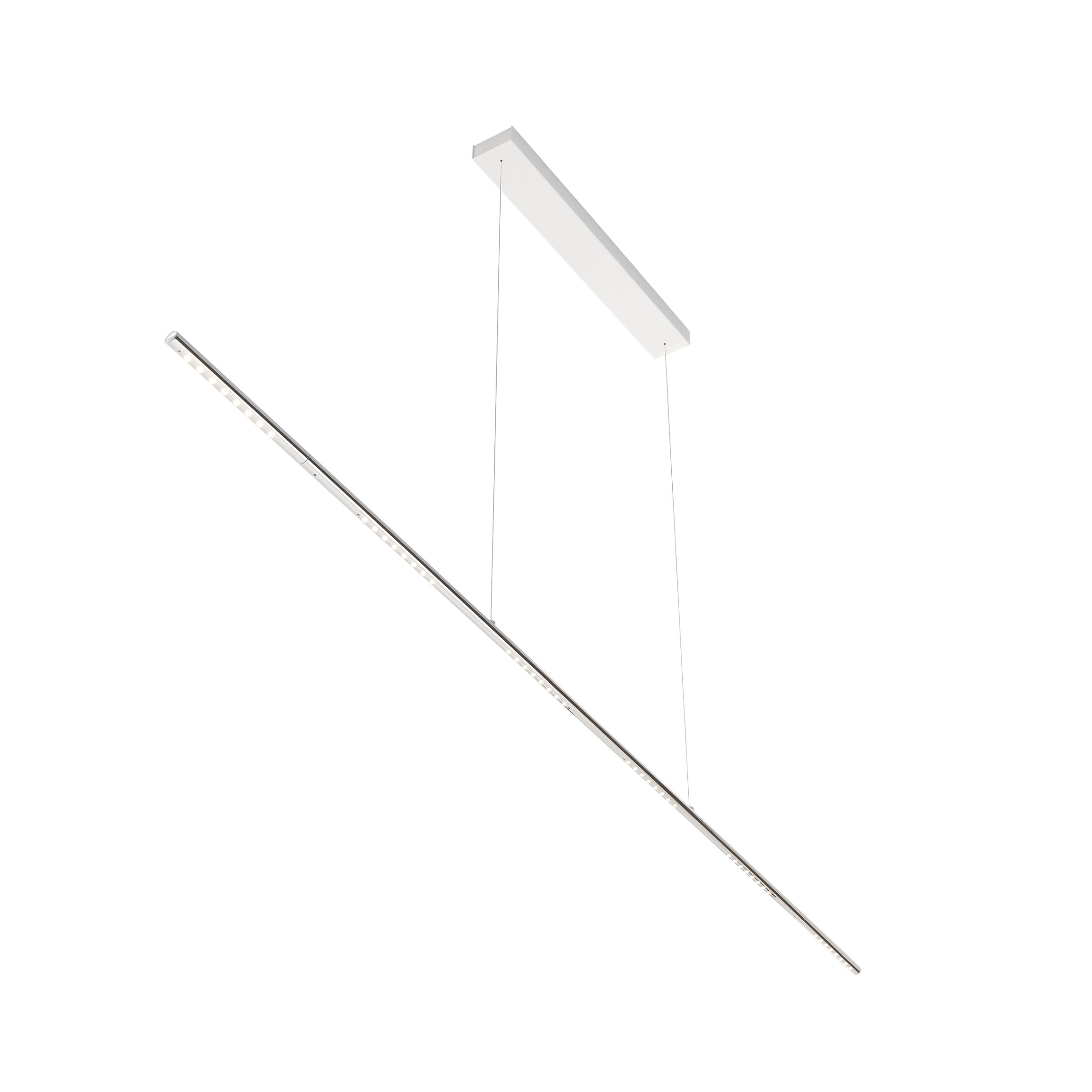 LUM 195 Pendelleuchte von Tecnolumen, verchromtes Metall, moderne LED-Hängeleuchte für Wohnzimmer und Büro.