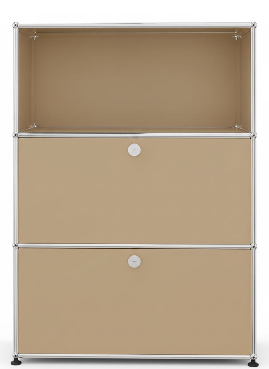 USM Haller Highboard 1 Offen / 2 Schubladen Beige