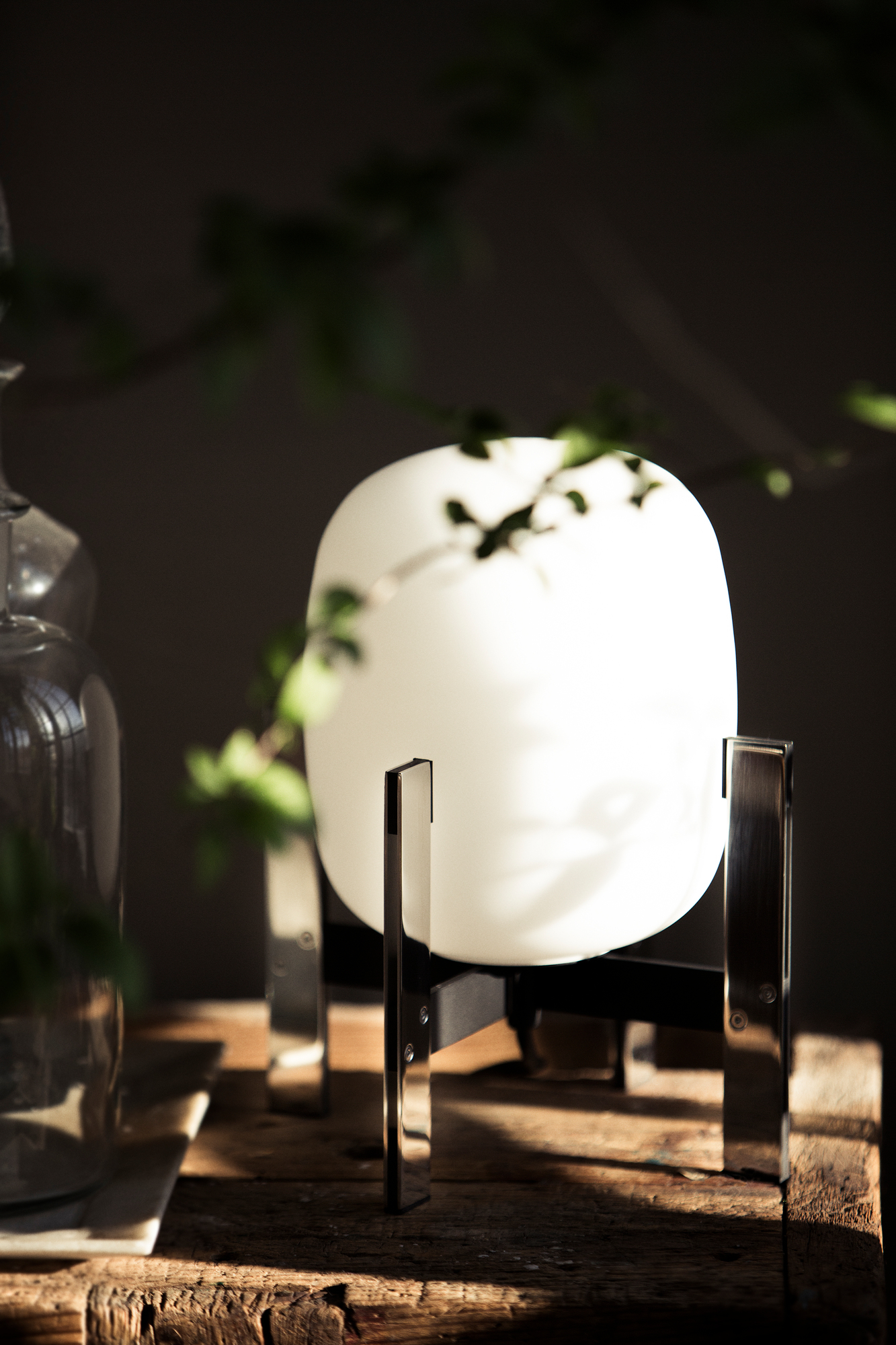 Cestita Metálica Tischleuchte / Tischlaterne Santa & Cole