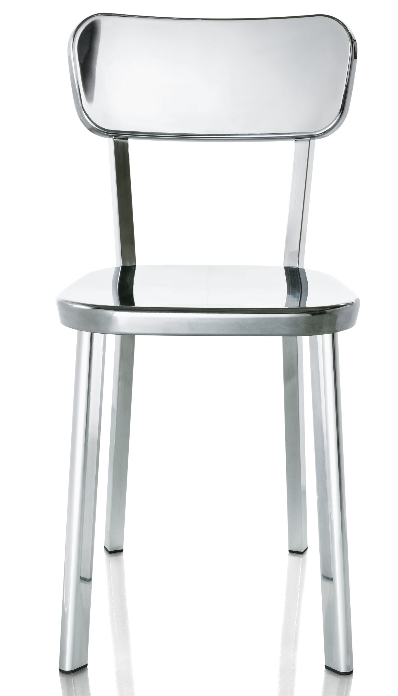 Déjà-vu Chair von Magis, ein moderner Stuhl aus poliertem Aluminium für Esszimmer und Küche.