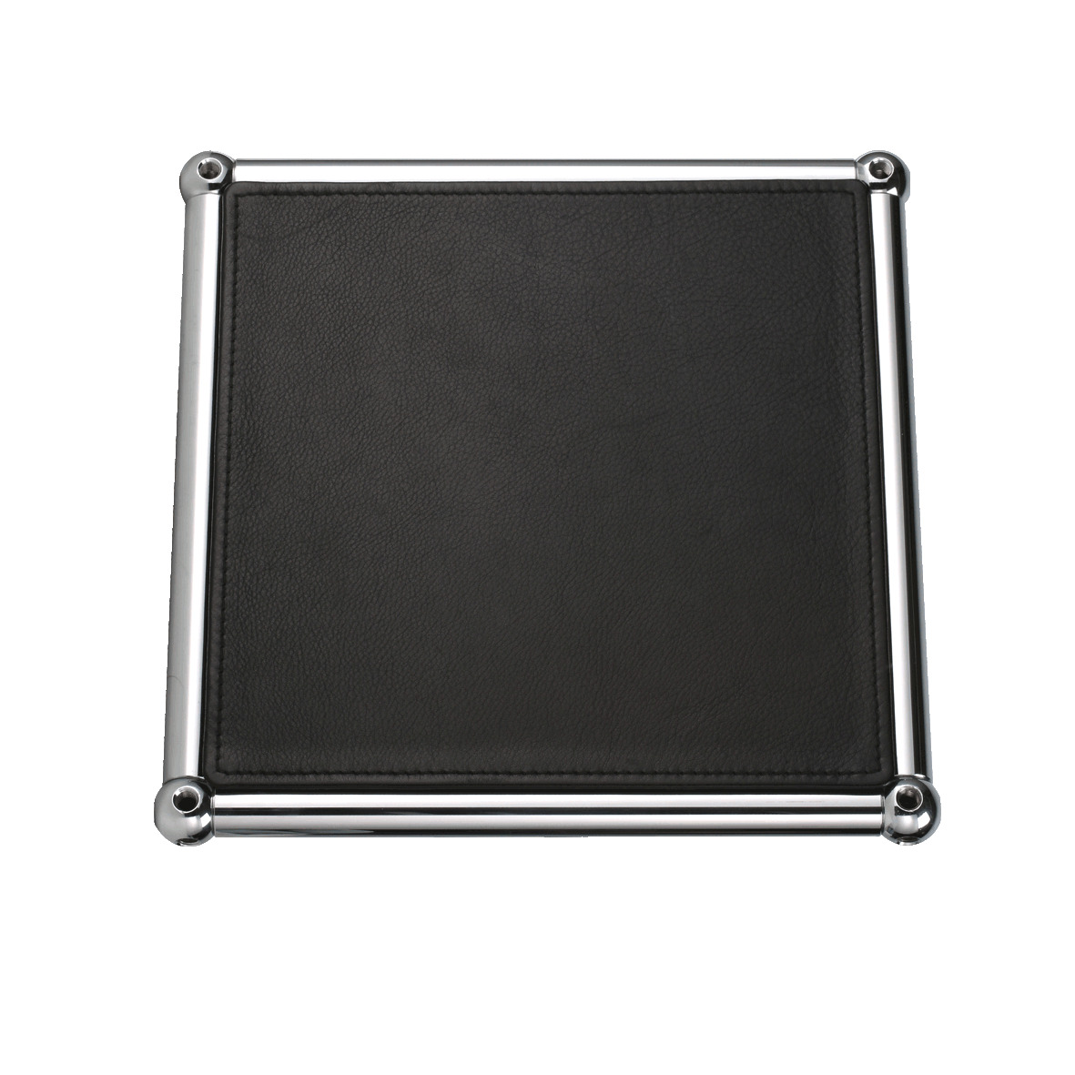 Lichtgraue Lederauflage für USM Haller Ecke, 25x17,5 cm. Hochwertige Ledermatte für modulare Möbel.