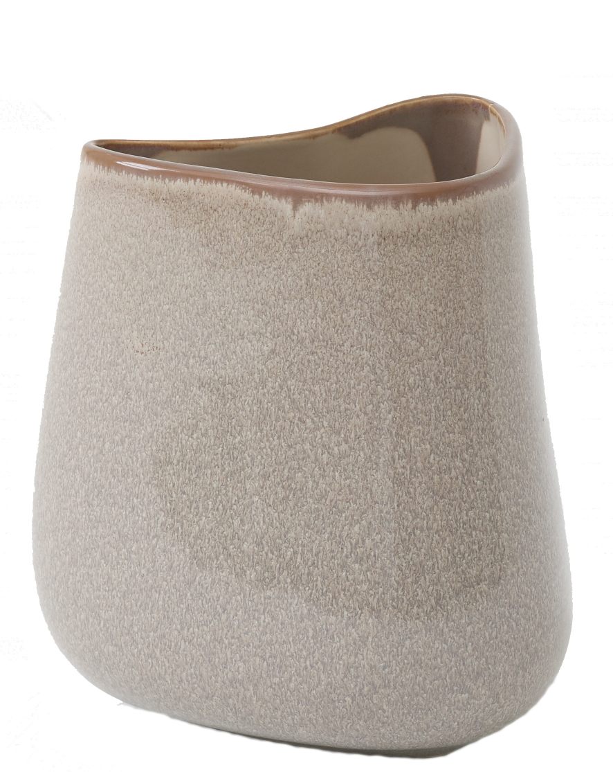 Beige Keramikvase von AndTradition, Modell SC66-SC68, EINZELSTÜCK, für Blumen oder als dekoratives Objekt.