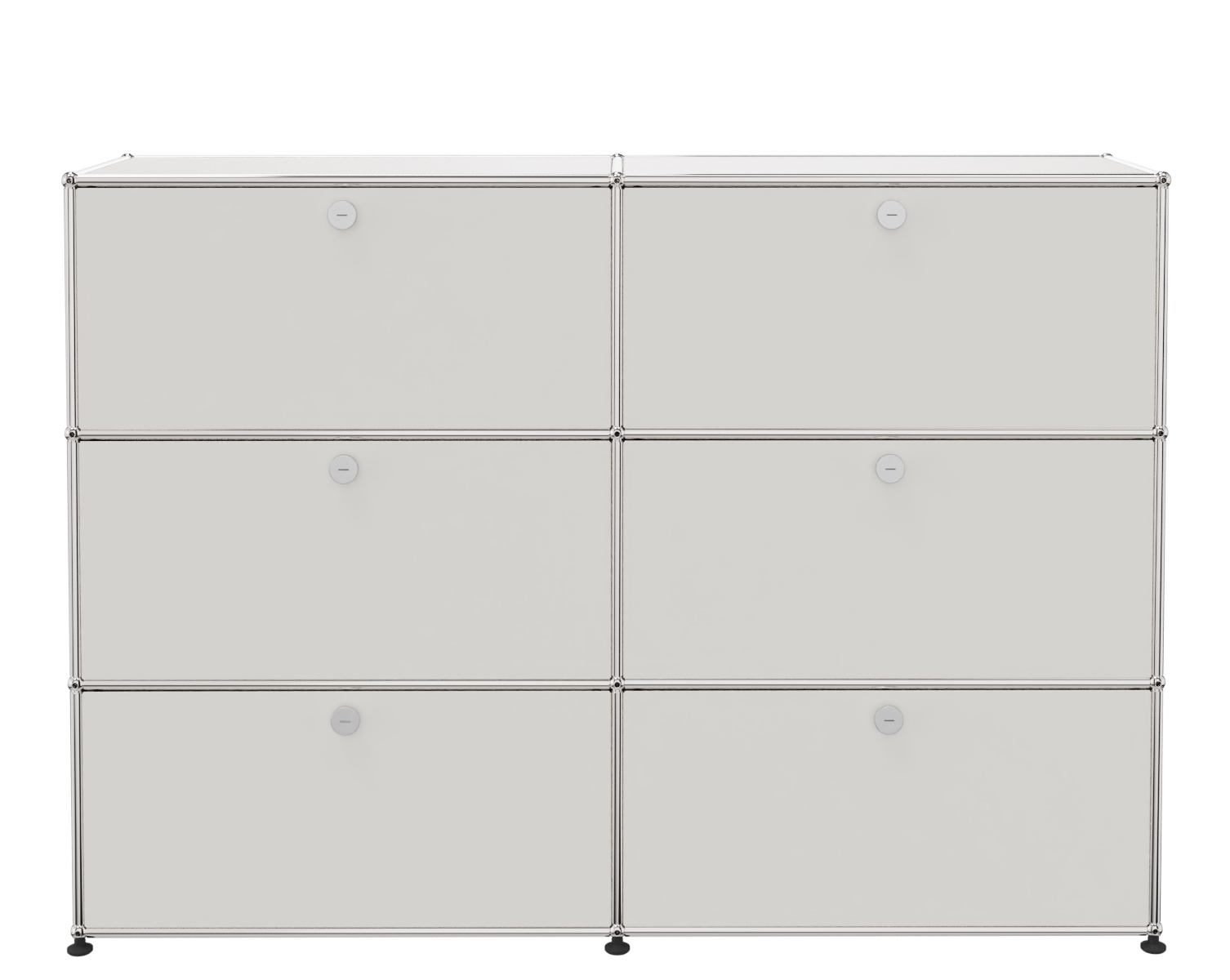 USM Haller Highboard 6 Klappen Reinweiß - FAST DELIVERY