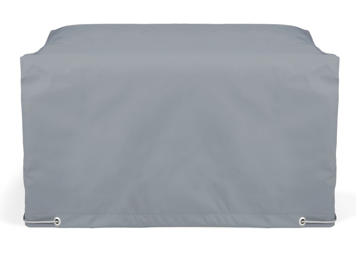 Graue Ethnicraft Schutzhülle "Jack Outdoor" für Gartenmöbel, wasserdicht und wetterfest mit Kordelzug.