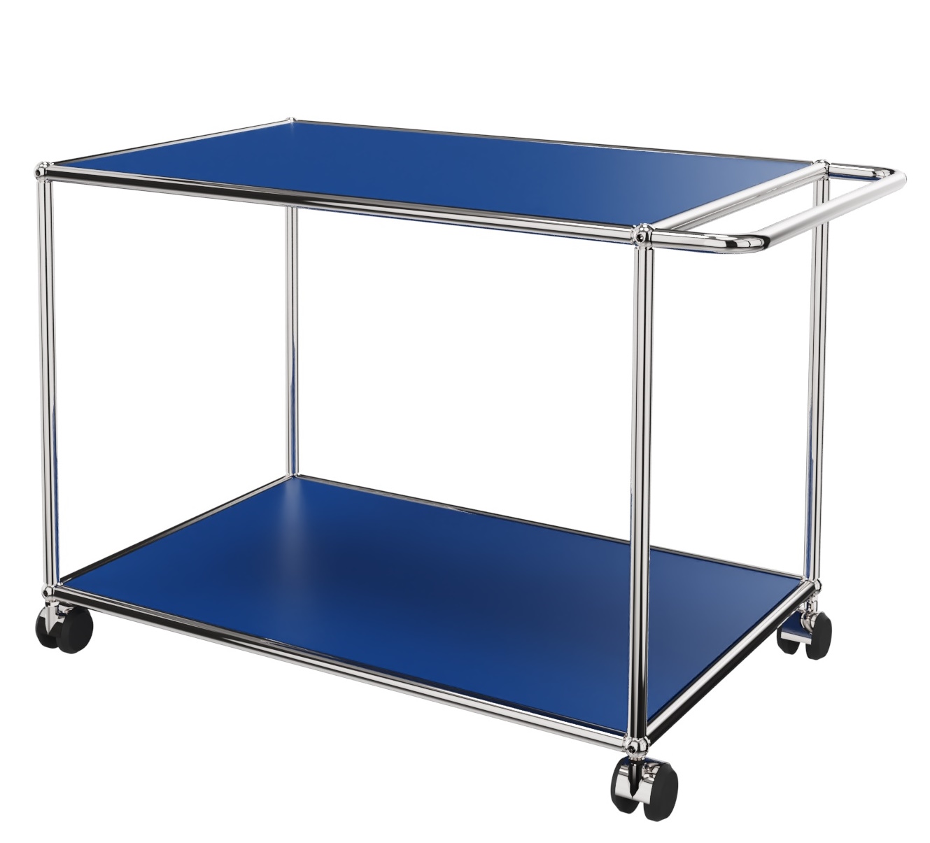 USM Haller Servierwagen mit Rollen enzianblau