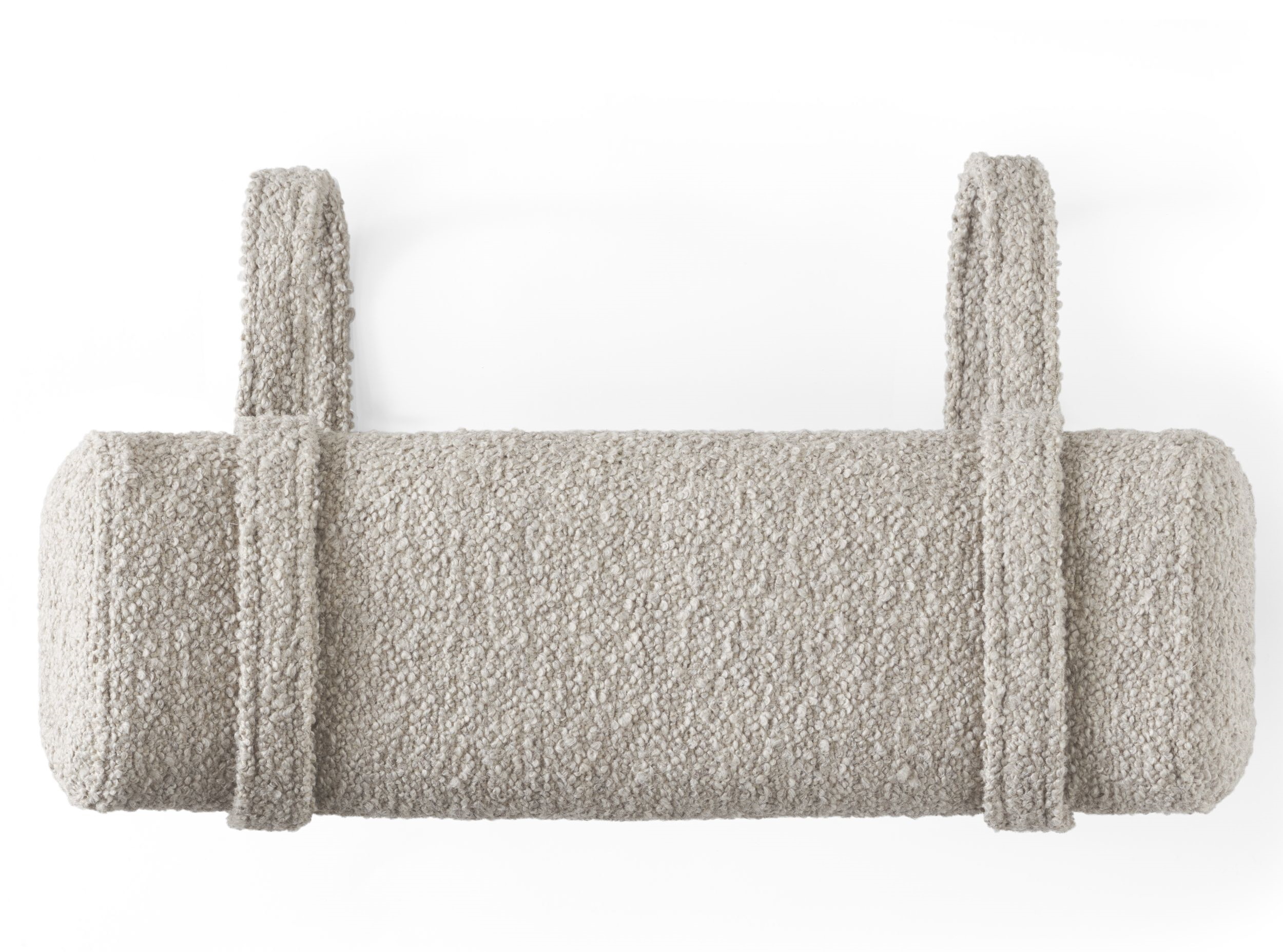 Beige Lodge Nackenstütze mit Schlaufen zur Befestigung, für bequemes Liegen und Entspannung.