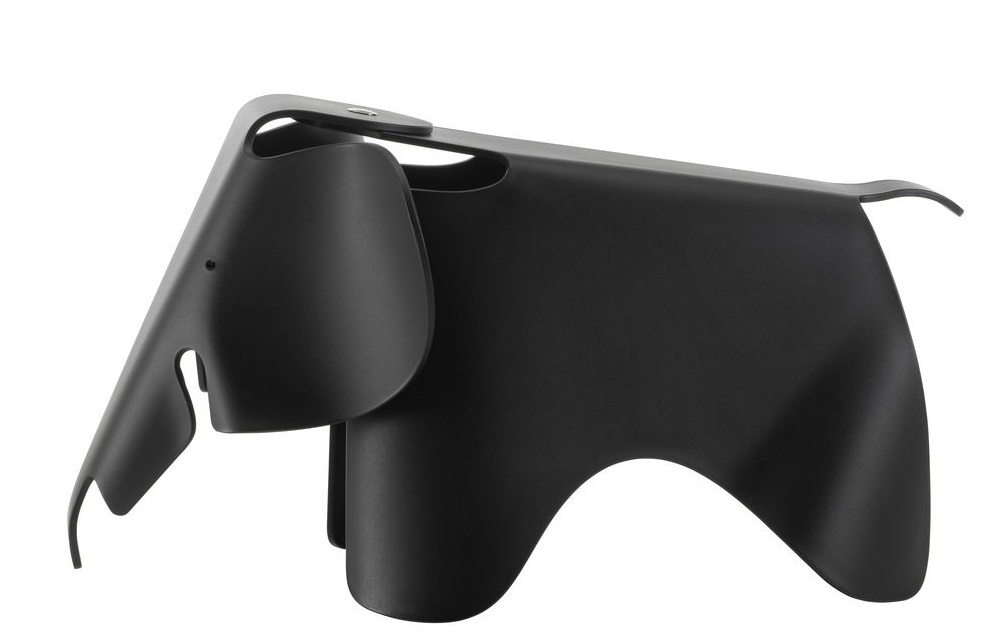 Eames Elephant Hocker RE Vitra Tiefschwarz