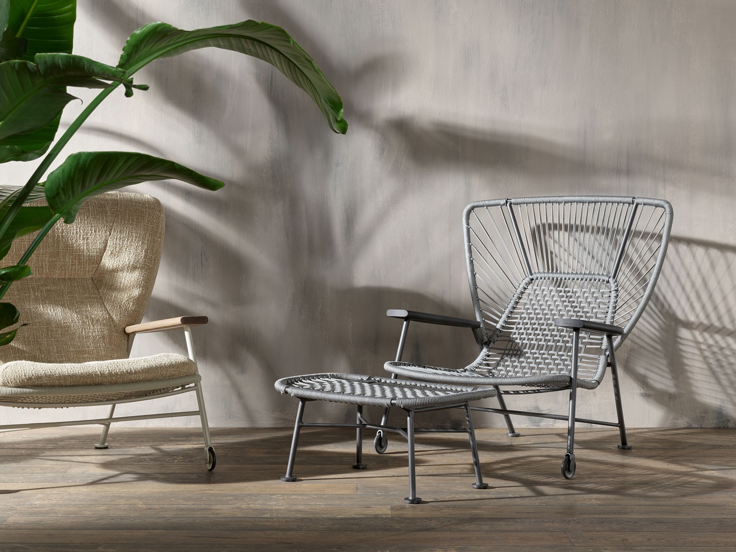 Shinzo Hybrid Lounge Chair Indoor / Outdoor Sessel Walter Knoll