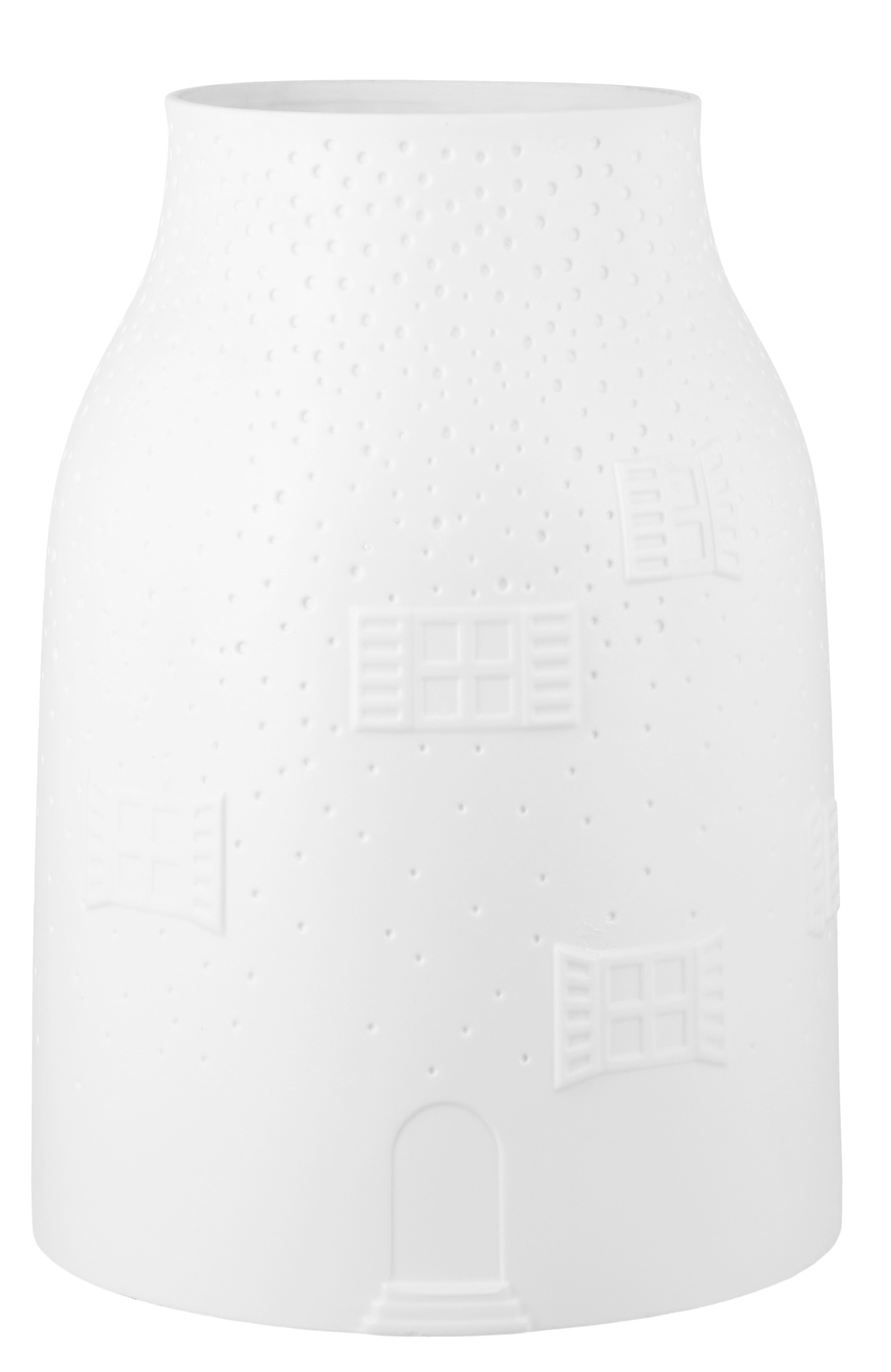 Vase Winterhaus Groß Räder