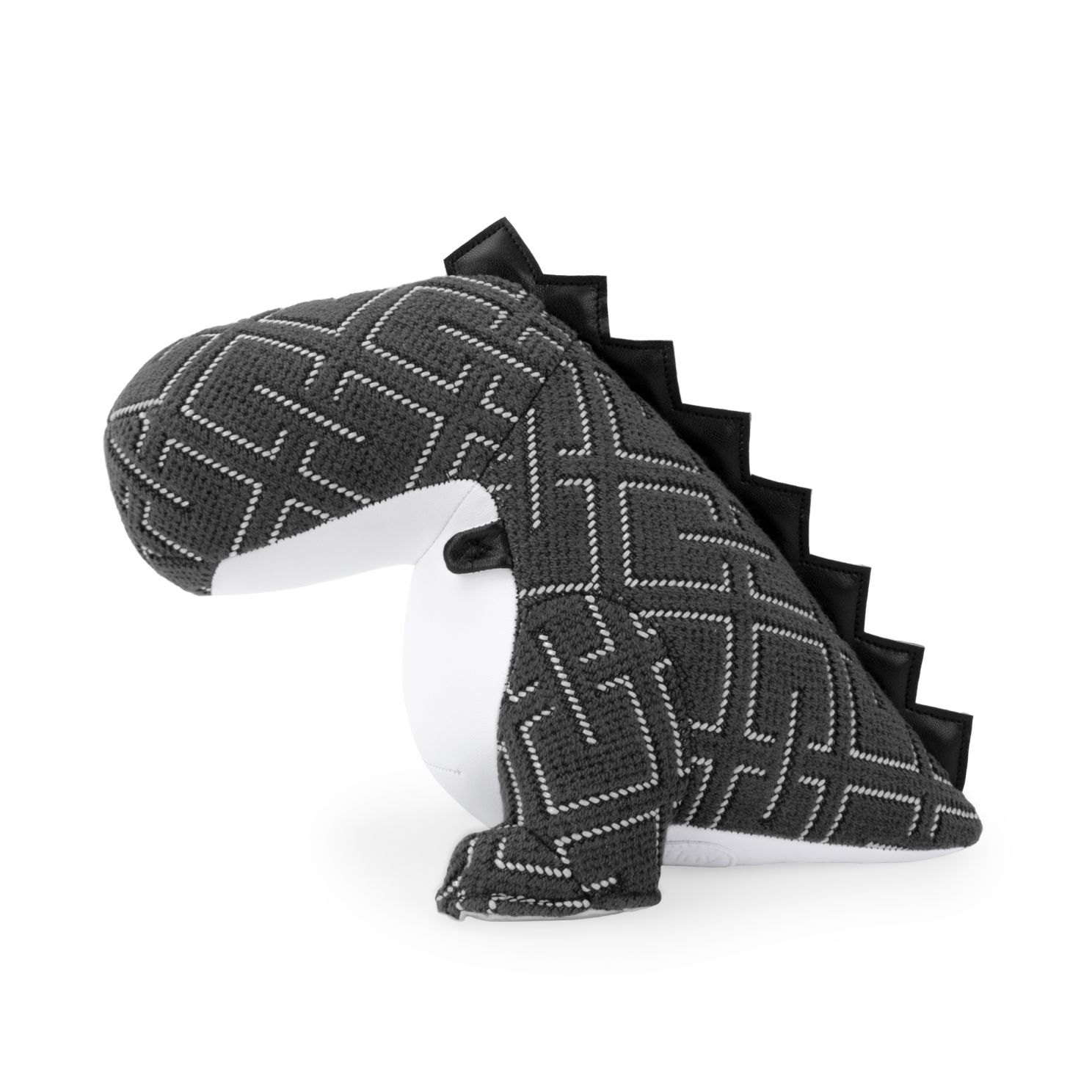 Buchstütze Dinosaurier Bobo Grid Dunkelgrau Züny x KVADRAT