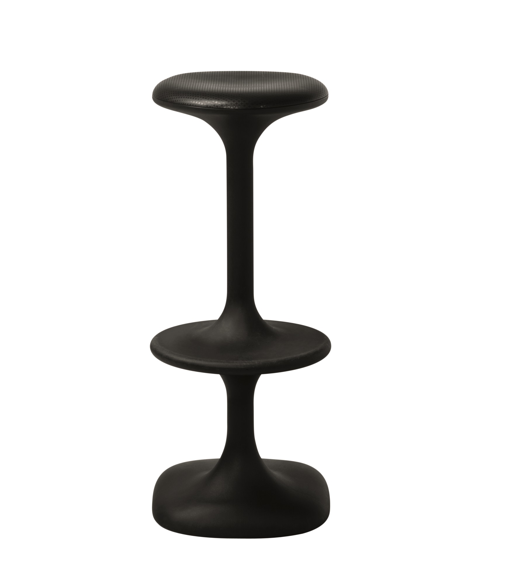 Schwarzer Kant Barhocker von Casamania Horm für den Außenbereich, modernes Design mit Fußstütze.