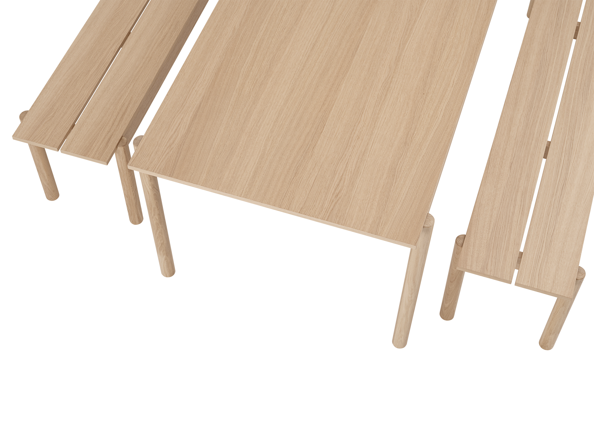 Linear Wood Bench Bank 170x34 cm Muuto