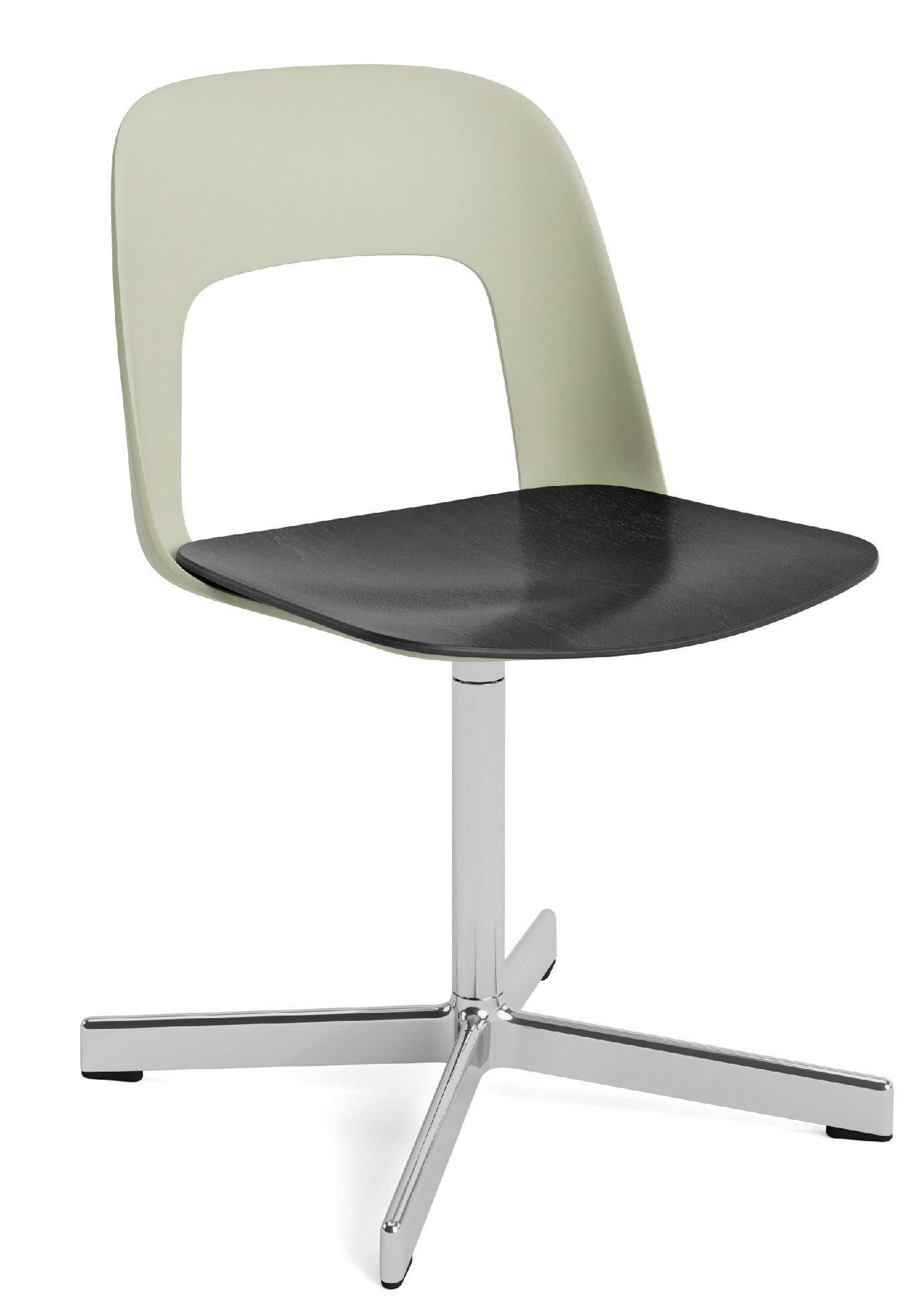 Layout Side Chair 132 4-Stern Drehfuß Stuhl Hay
