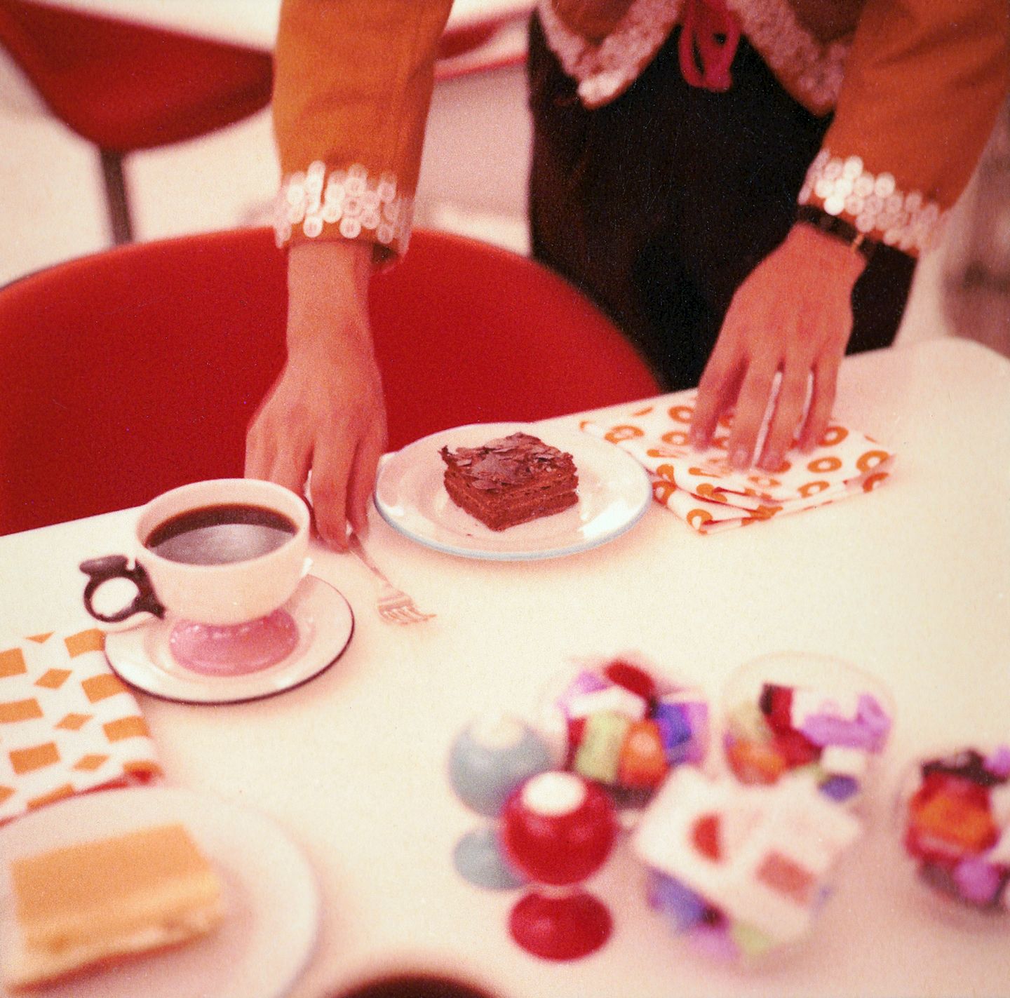 Eames Fiberglass Side Chair La Fonda Rot Orange Vitra LIMITED EDITION 