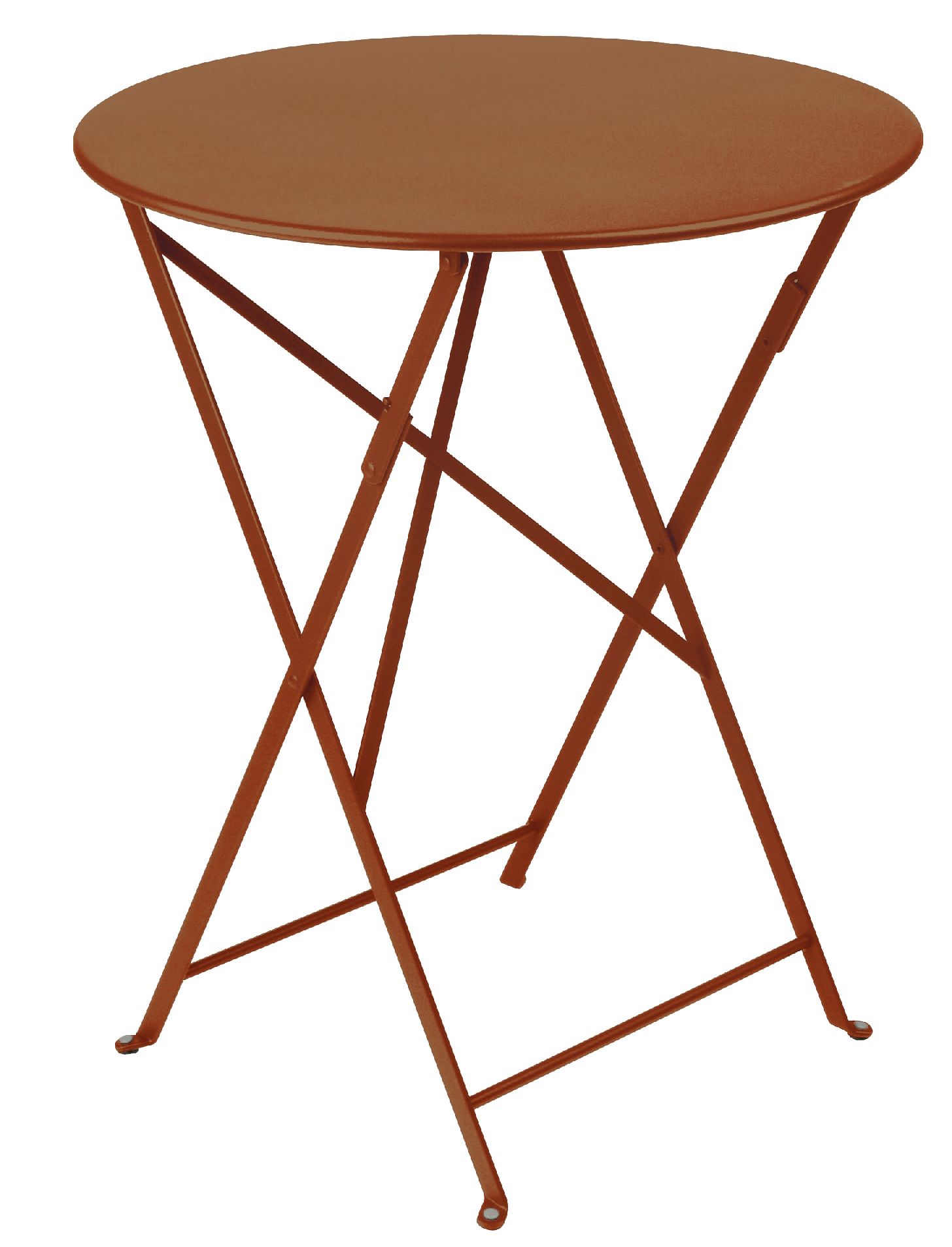 Bistro+ Tisch Outdoor KANDIERTE ORANGE Ø 60 cm Fermob EINZELSTÜCK