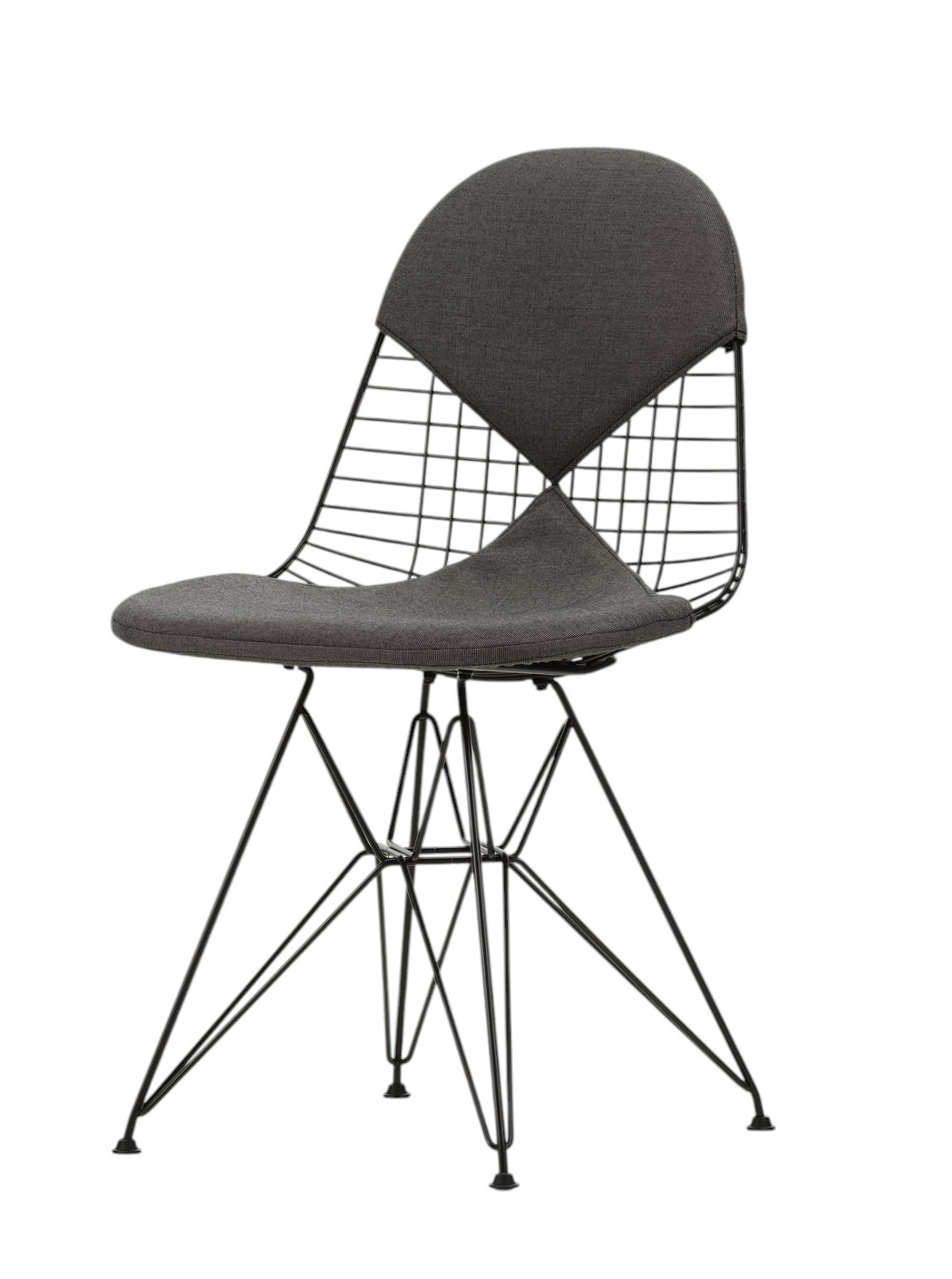 DKR-2 Wire Chair Stuhl mit Sitz und Rückenpolster Vitra