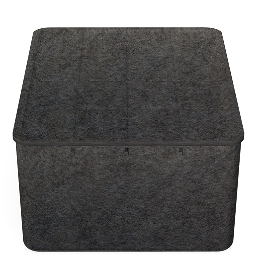 USM Haller Inos Box hoch B 45,3 x T 32,23 x H 19 cm / Anthrazitgrau