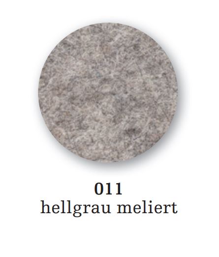 Sitzauflage aus Filz, hellgrau meliert, passend für den Wishbone Chair. Bequeme Stuhlauflage für mehr Komfort.