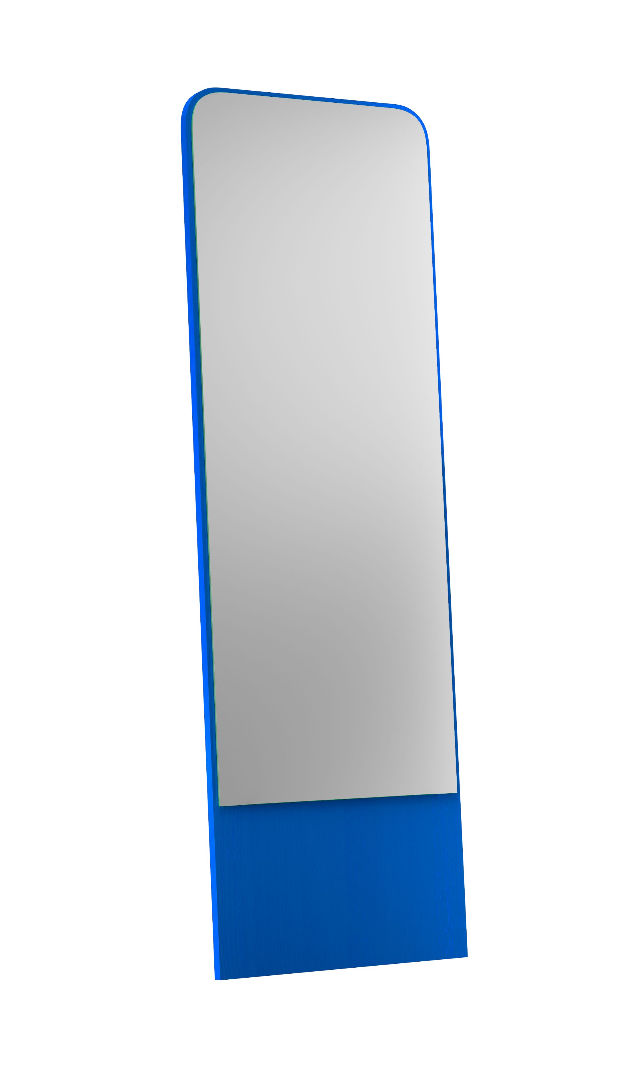 FRIEDRICH Spiegel mit Esche-Rahmen in Berliner Blau, moderner Wandspiegel für stilvolles Wohnen.