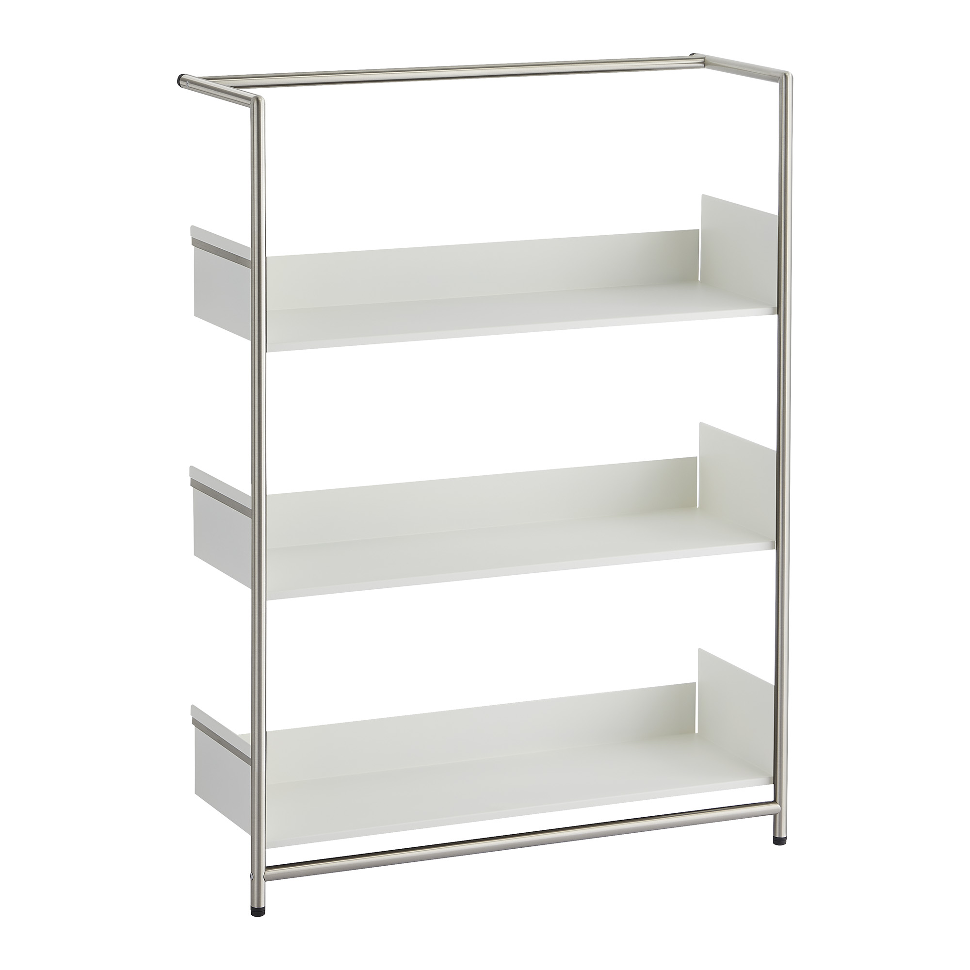 Pool 110 Anlehnregal Mox Gestell chrom matt Tablaren weiß