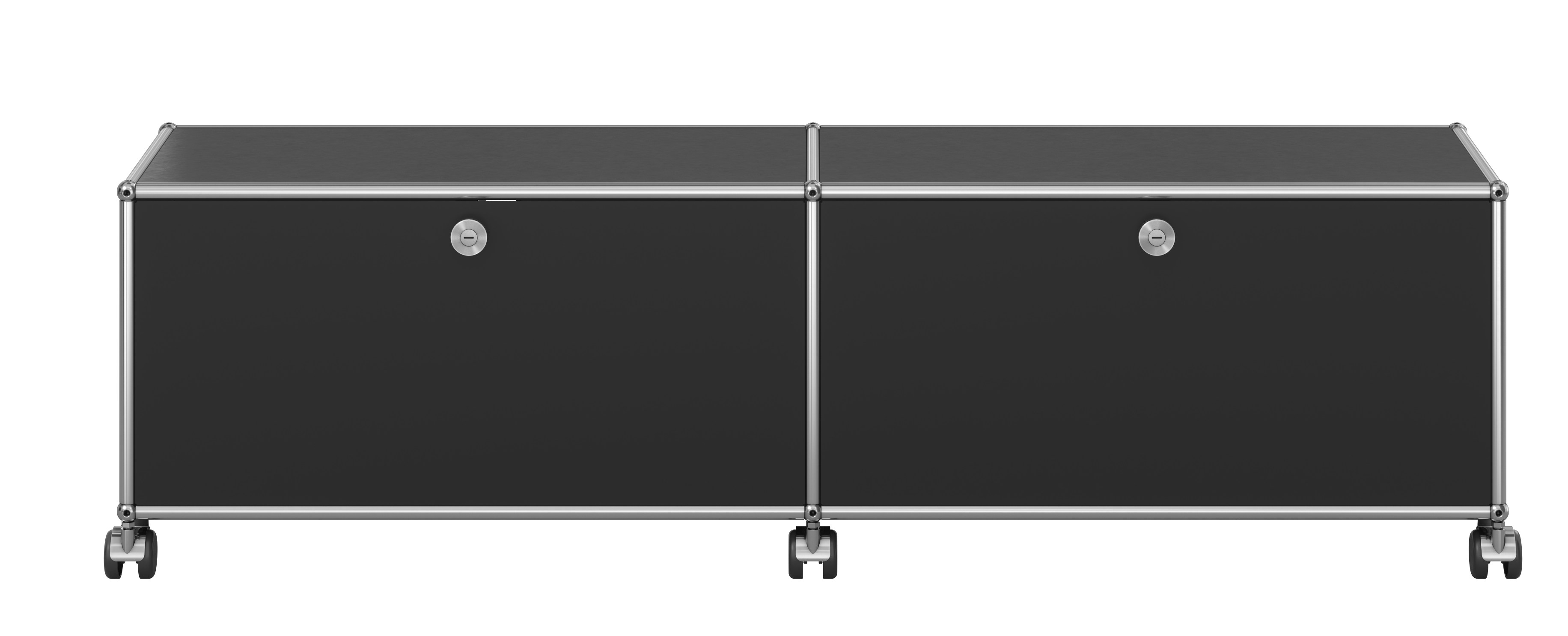 USM Haller Lowboard auf Rollen mit 2 Klapptüren - QUICK SHIP