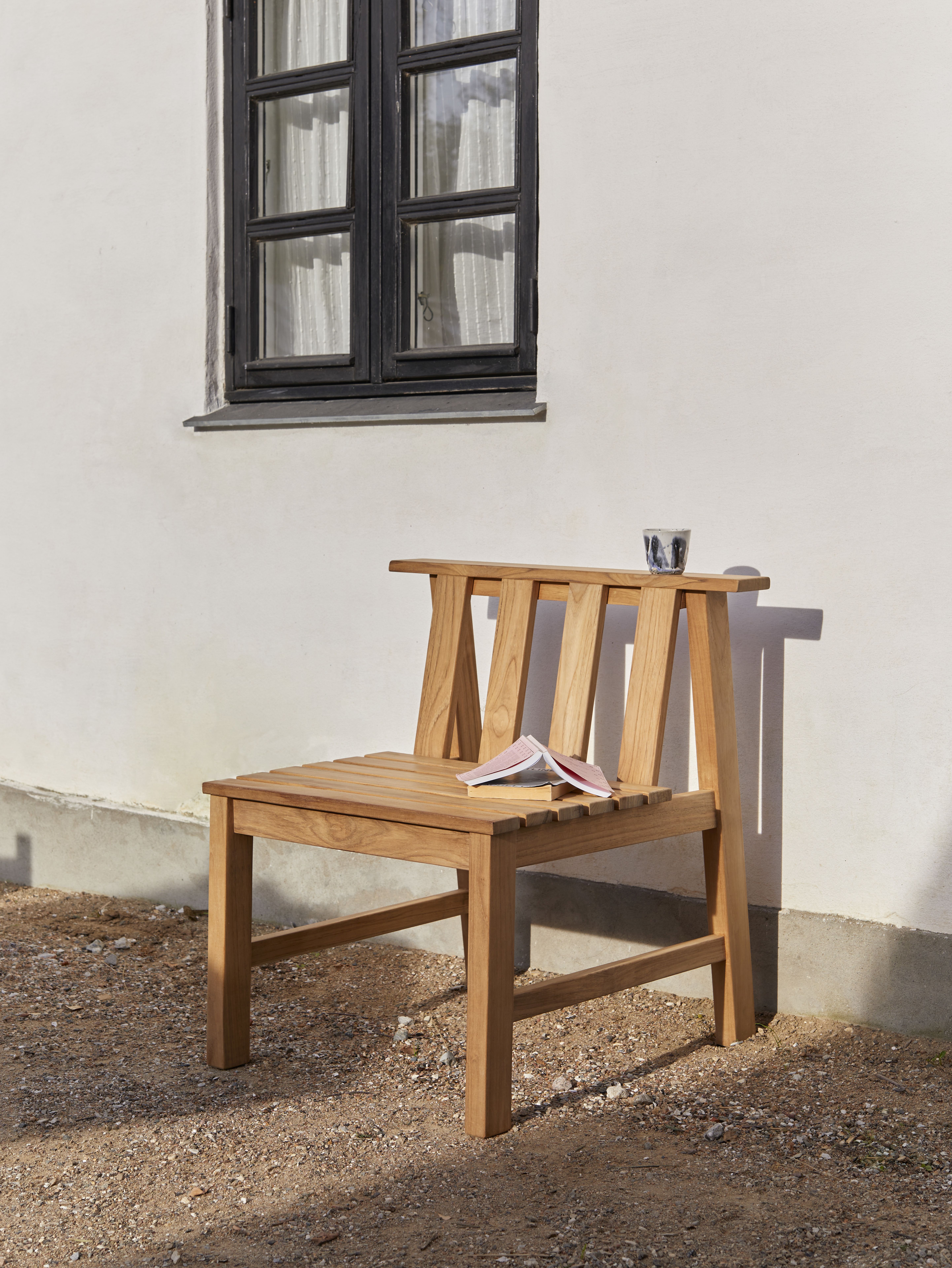 Cadence Stuhl aus Teakholz von Skagerak by Fritz Hansen für den Außenbereich.