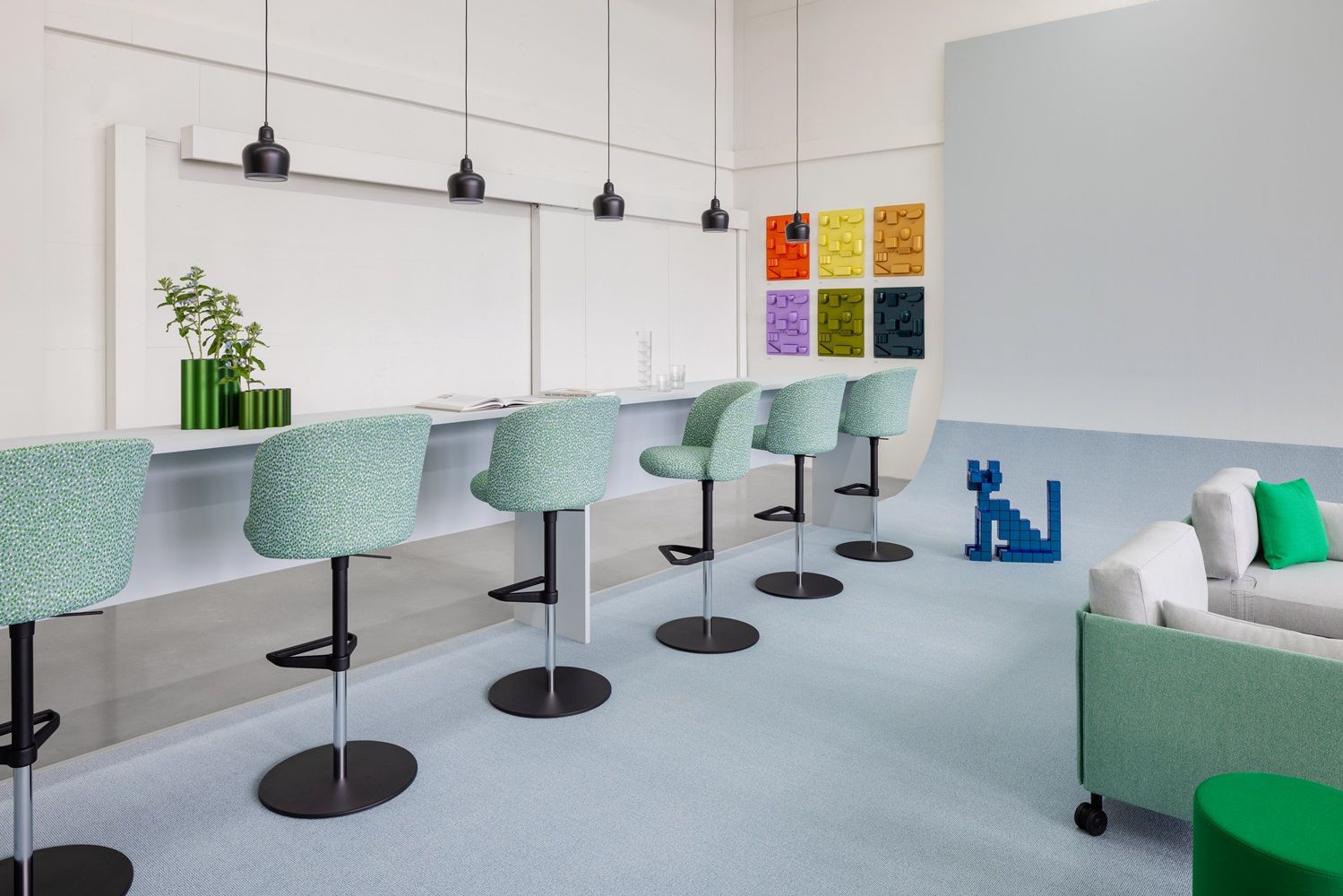 Mikado Side Chair High Stuhl / Barhocker Vitra