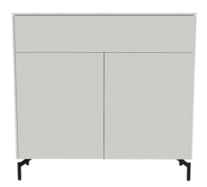 Aventa Sideboard Müller Möbelwerkstätten Vorzugskombination 3 Melamin weiß / Metallfuß