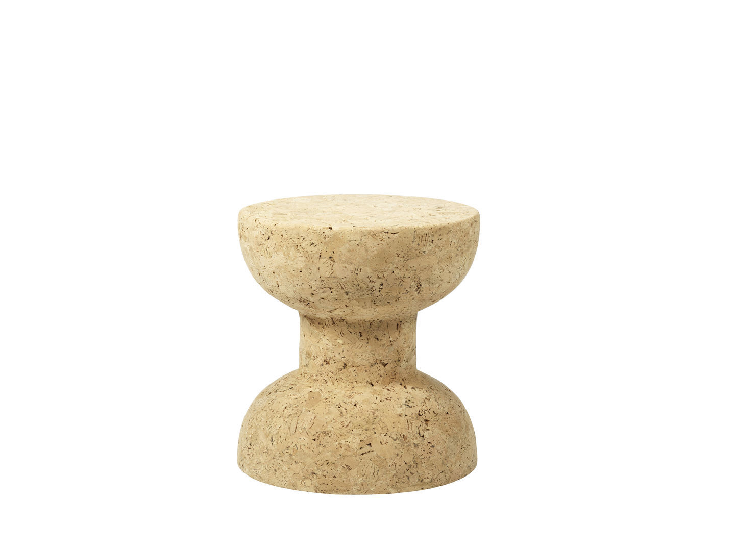 Vitra Cork Family Hocker Modell E aus Naturkork, ideal als Beistelltisch oder Sitzgelegenheit.
