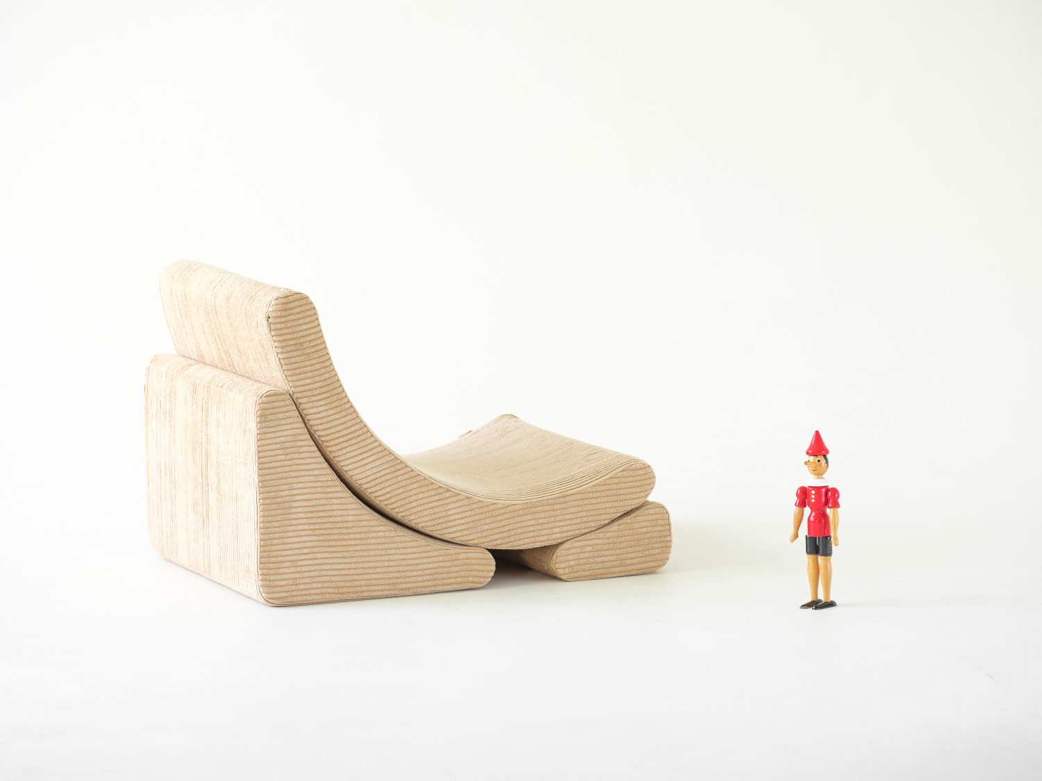 Mond Kindersessel Breitcord Brauner Zucker Wigiwama