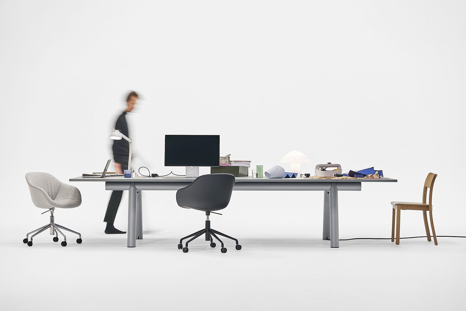 Boa Table Tisch / Konferenztisch B 420 x T 110 x H 75 cm Hay