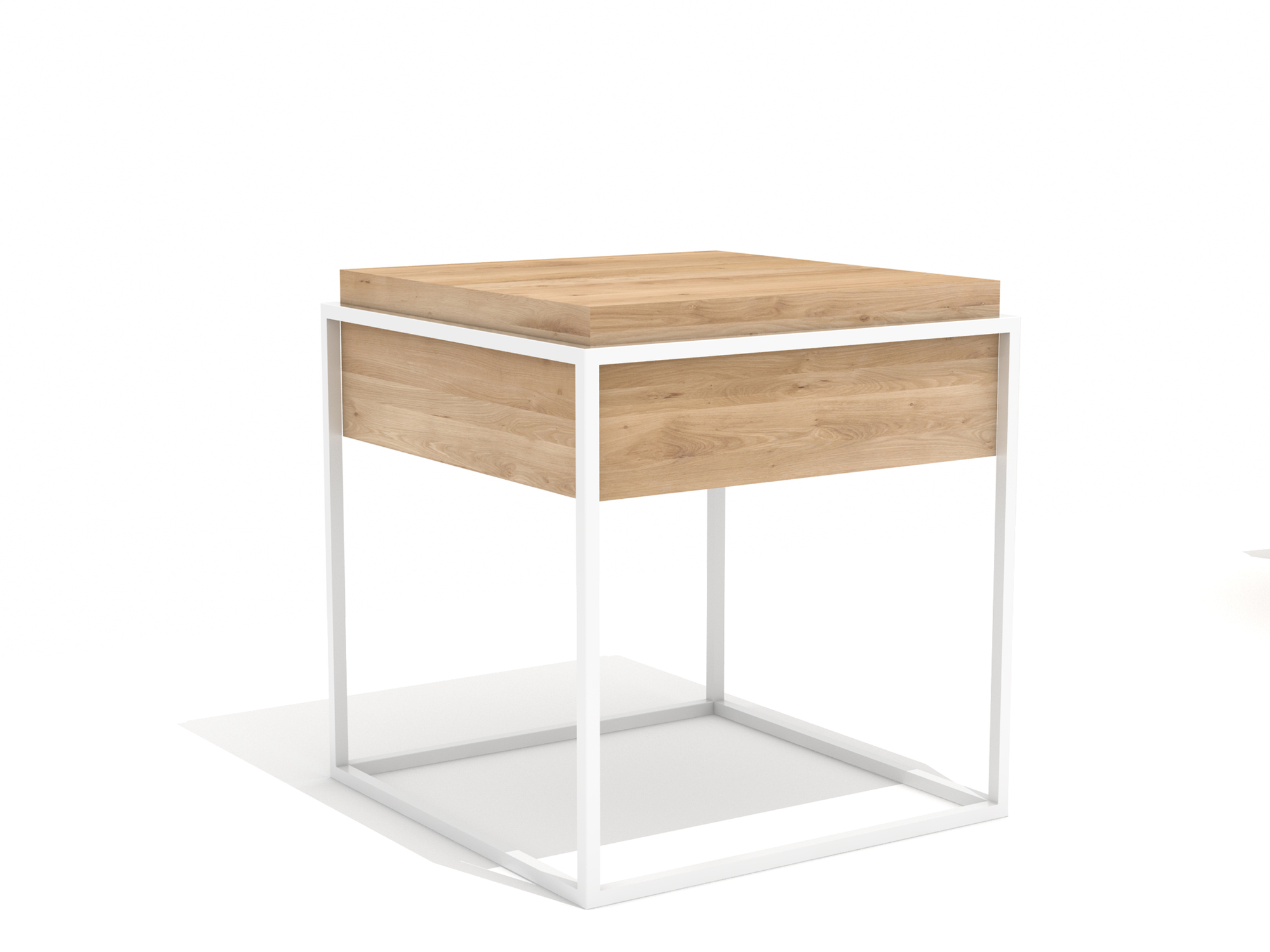 Monolit Beistelltisch Eiche S Weiss Ethnicraft Weiss Ethnicraf 26858