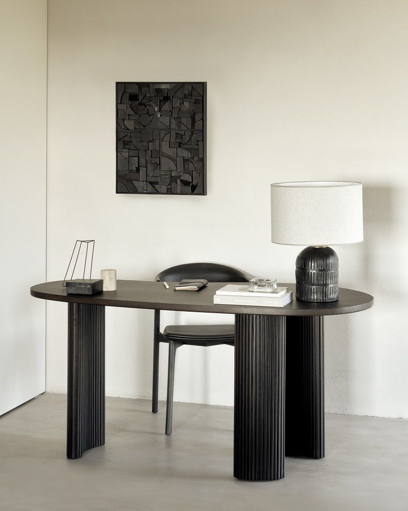 Bok Stuhl Eiche braun / Leder braun Ethnicraft