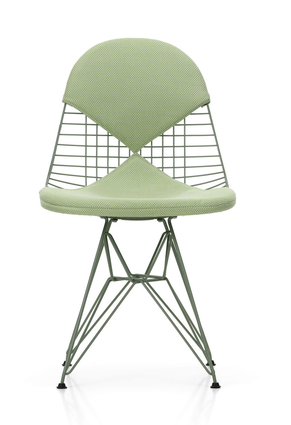 DKR-2 Wire Chair Stuhl mit Sitz und Rückenpolster Vitra