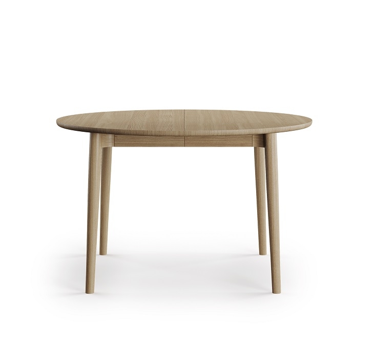 Einlegeplatten für Expand Circular Esstisch: Runder Holztisch mit integrierten Erweiterungsplatten.