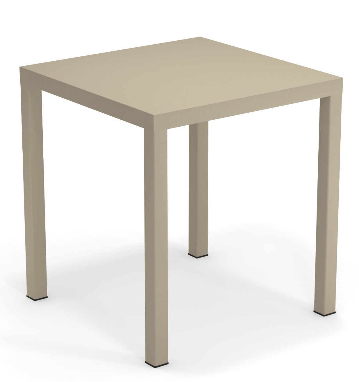 Quadratischer, beiger Outdoor-Tisch von Emu, ideal für Garten und Terrasse. Nova Tisch.