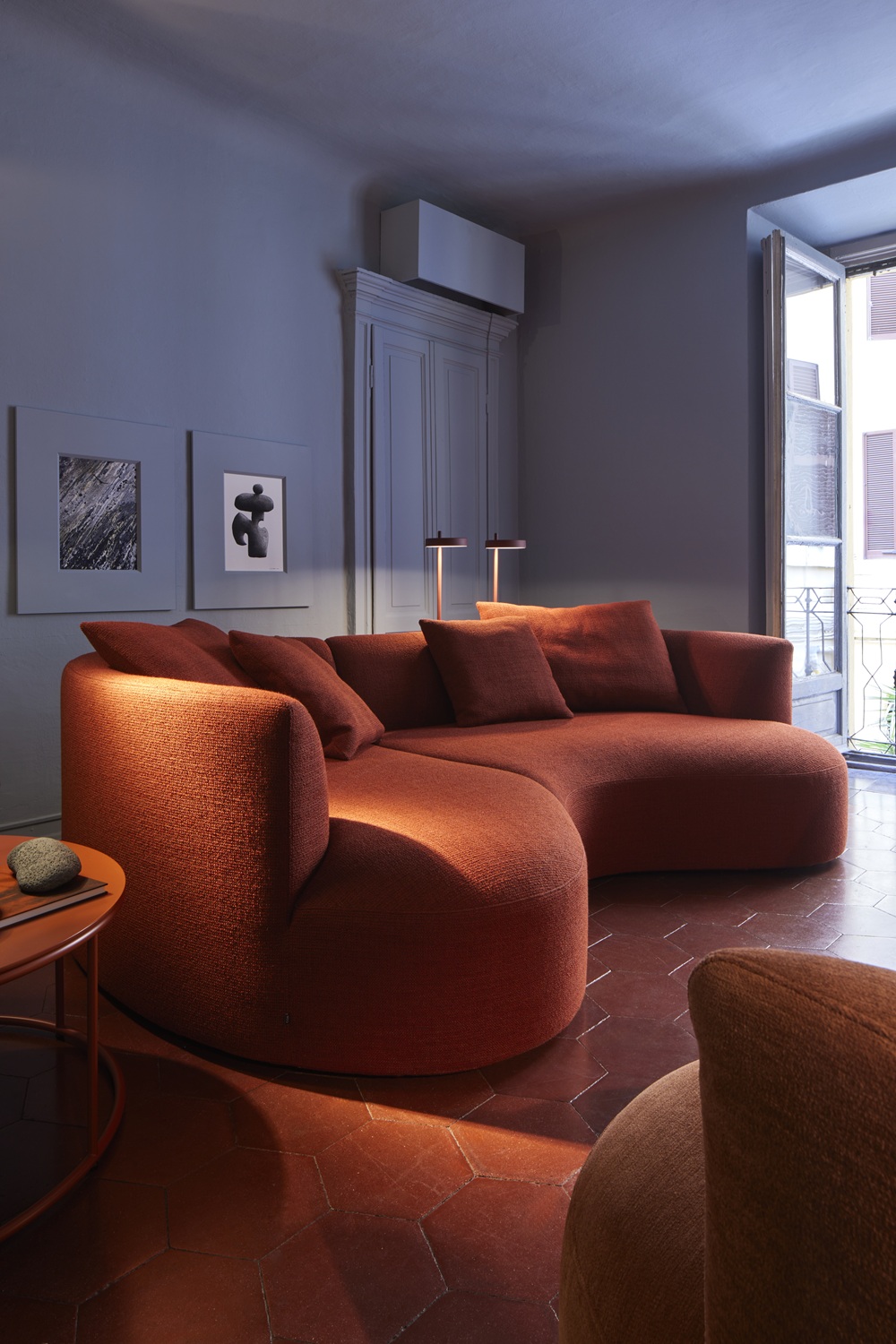 Siwa Sofa klein mit Liege Cor