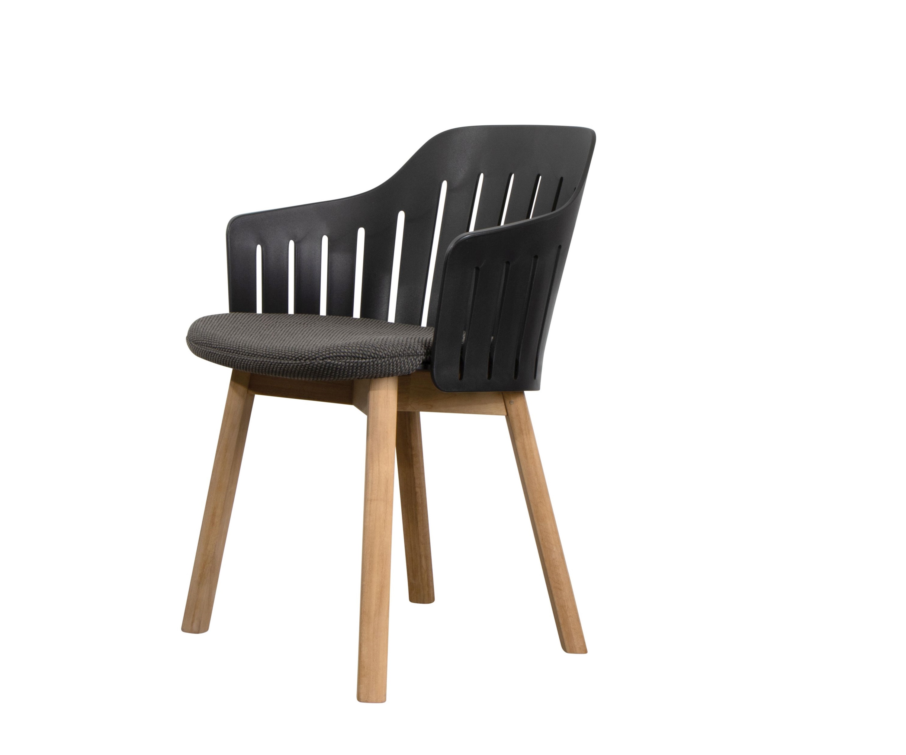 Choice Outdoor Stuhl Teakgestell 4 Beine Schwarz Cane-Line