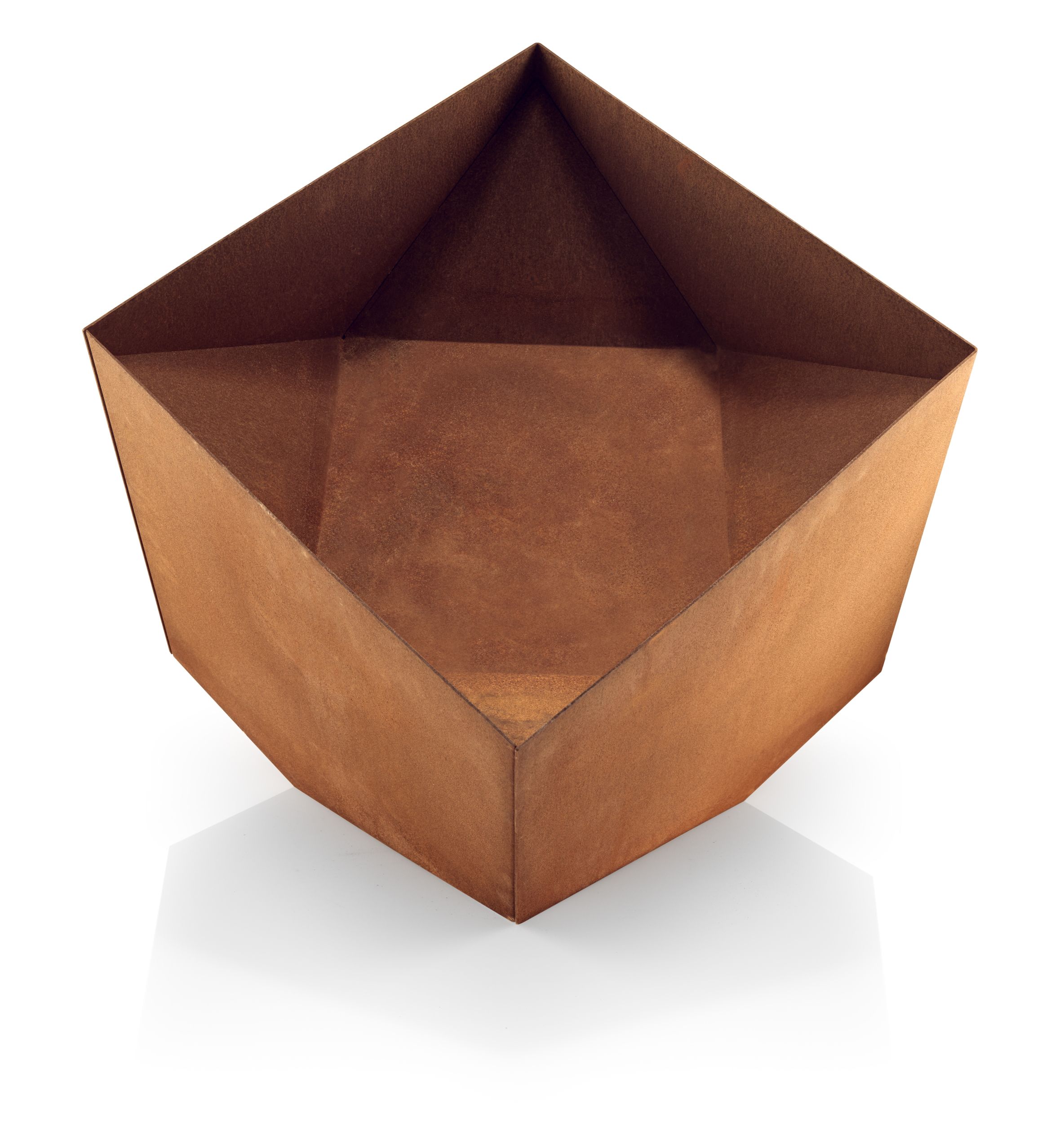 FireCube Feuerschale: Moderne, quadratische Feuerstelle aus Stahl für Garten und Terrasse.