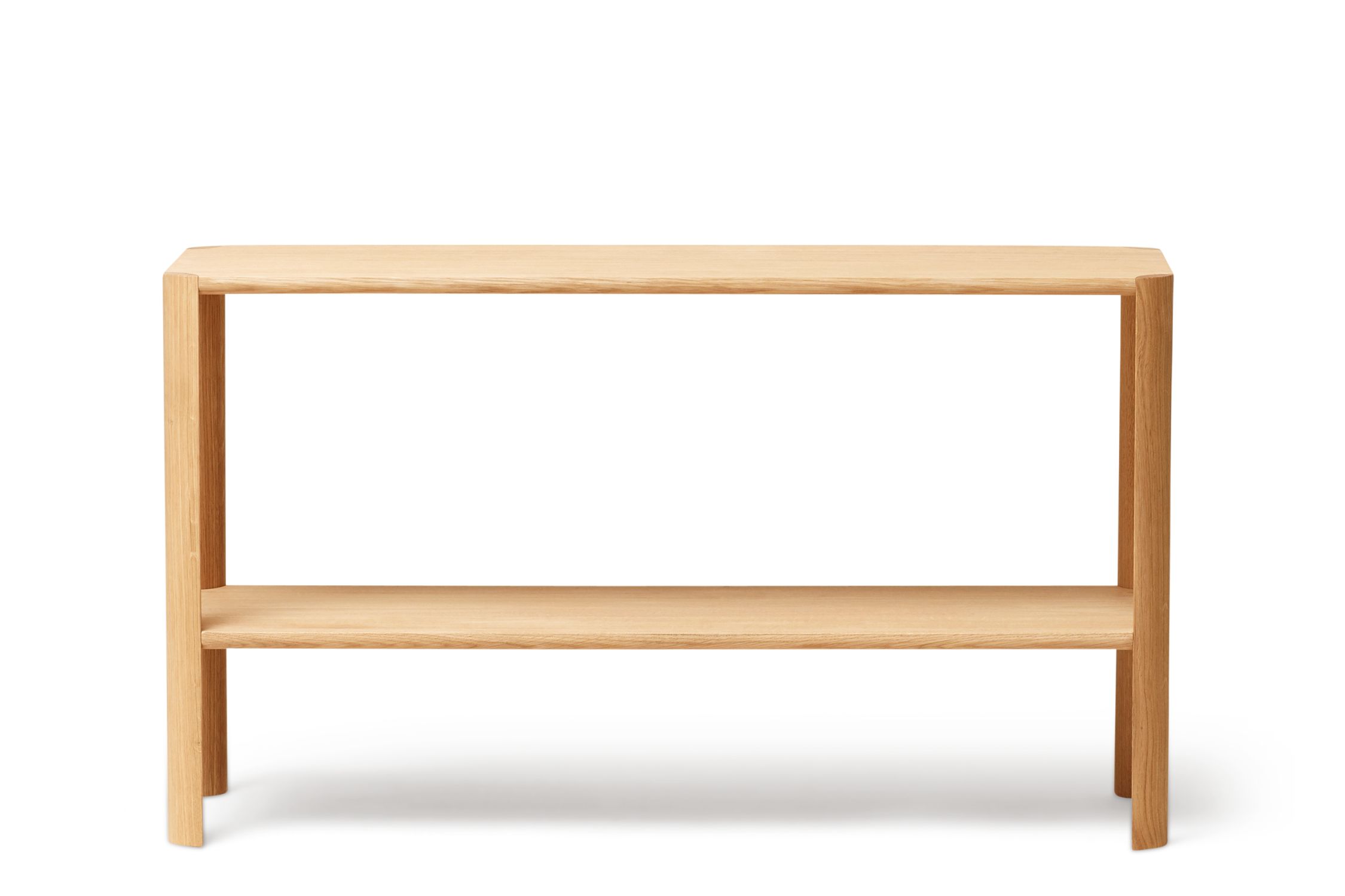 Leaf Regal: Schlichtes, geöltes Eichenregal 1x2 von Form & Refine, minimalistisches Design.