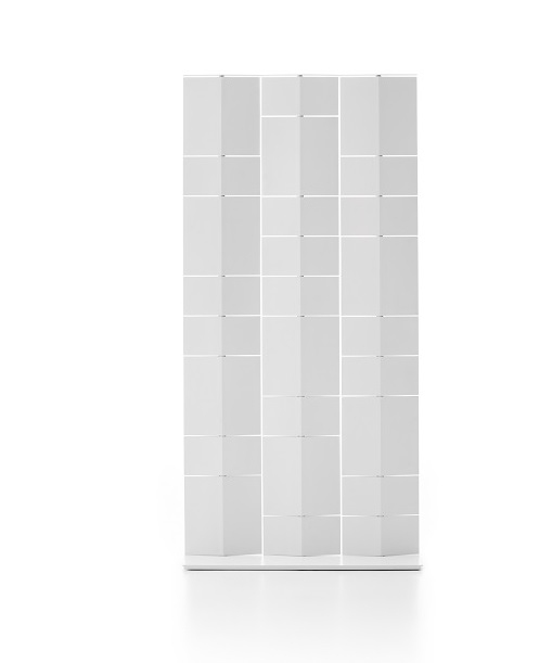 Weißer Divide It Raumteiler von MDF Italia mit drei Modulen zur flexiblen Raumgestaltung.