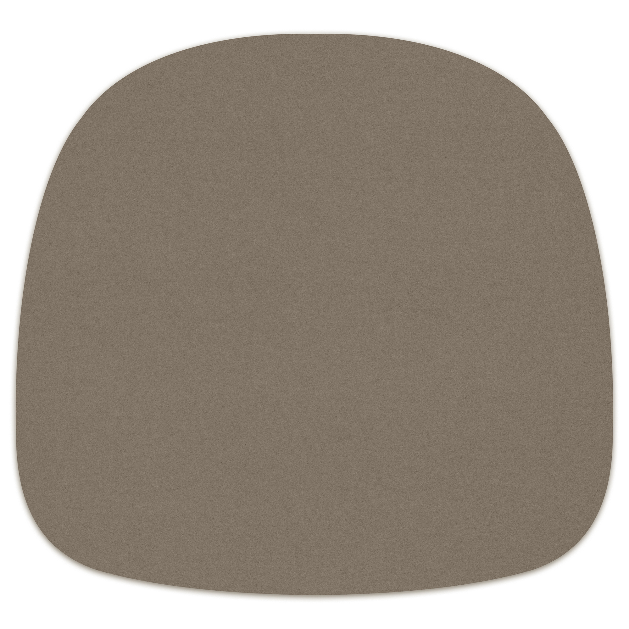 Taupefarbene Filz Sitzauflage für About A Chair AAC22 von Hey Sign, Detailansicht.
