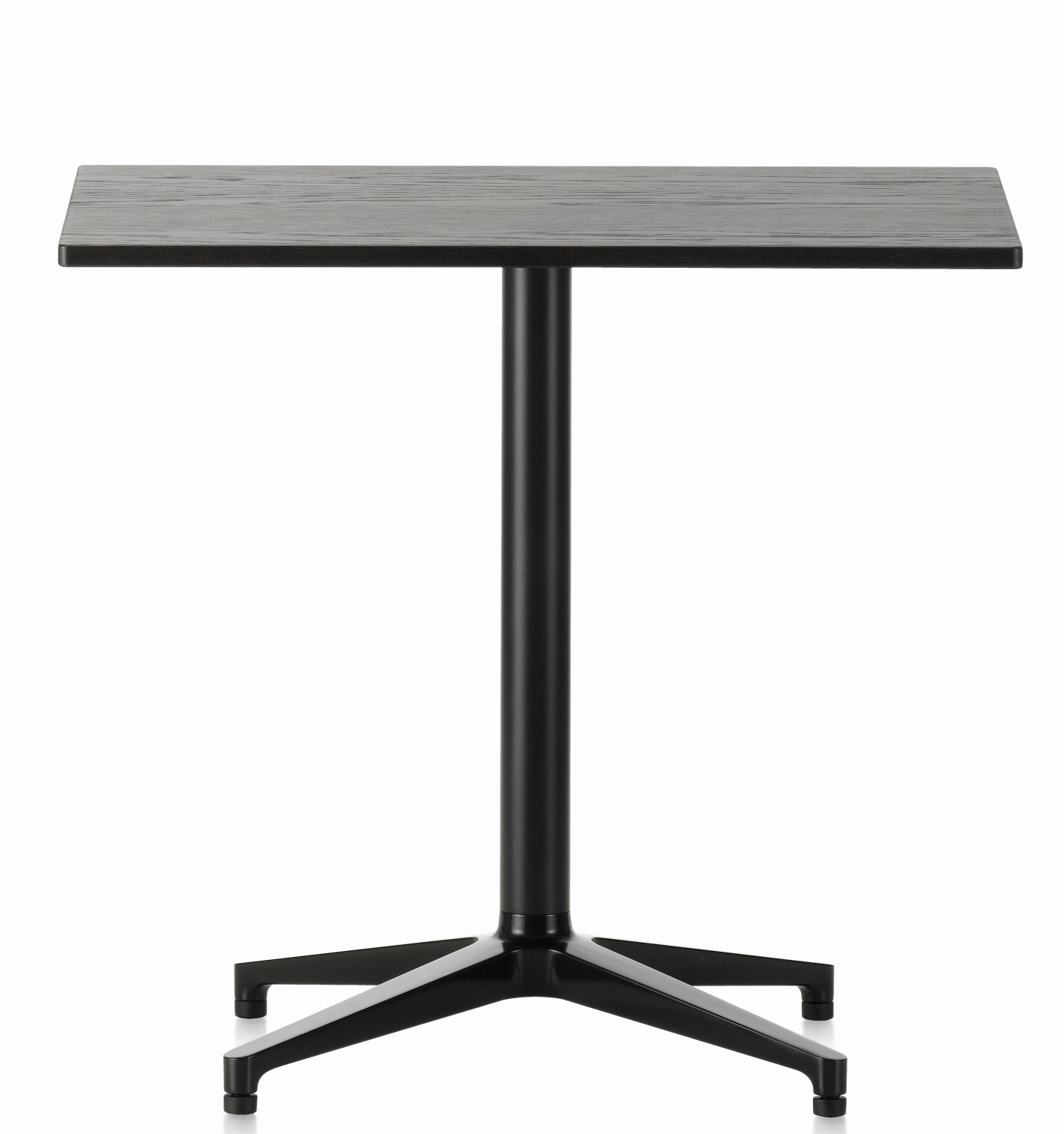Schwarzer, rechteckiger Bistro Table Tisch von Vitra für den Innenbereich, moderne Optik.