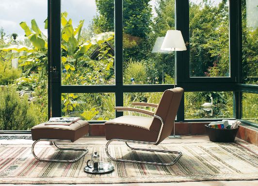 S 411 Sessel Freischwinger Thonet mit Hocker GRATIS!