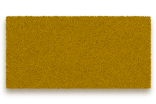 Detailaufnahme eines einzelnen, goldgelben Elements des Hey Sign Welle Paravents aus Filz.